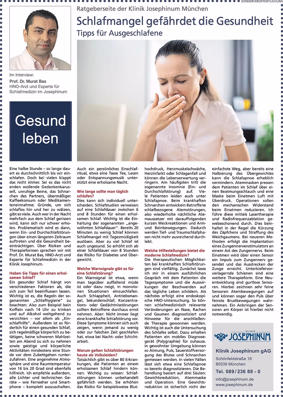 Artikel über Schlafmedizin